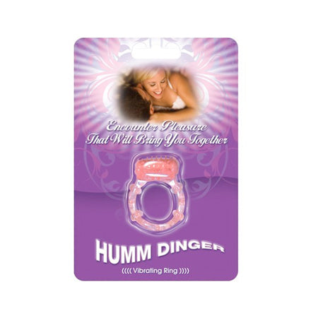 22529 Humm Dinger Vibrating Cockring - Magenta - Image 1