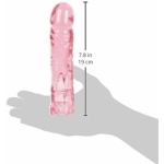 Vac-U-Lock 8" Crystal Jellies Dong - Pink - Image 2