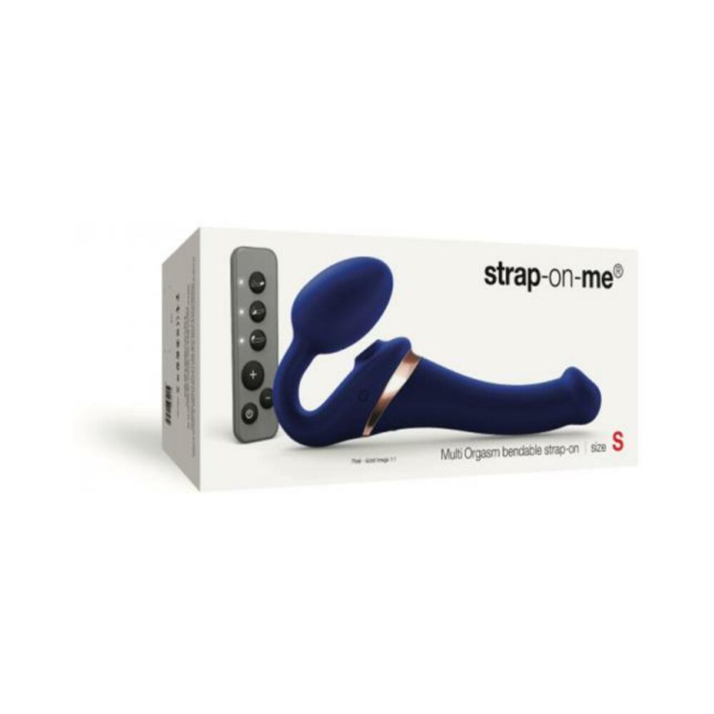 3700436017388_1 Strap-on-me Multi Orgasm Bendable Strap-on Small Night Blue - Image 1