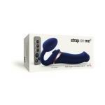 Strap-on-me Multi Orgasm Bendable Strap-on Large Night Blue