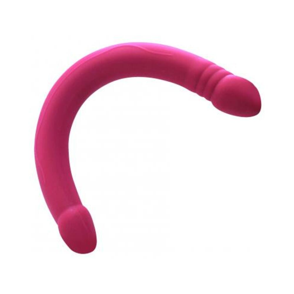 3700436070833_1 Dorcel Real Double Do 16.5" Dong Pink - Image 1