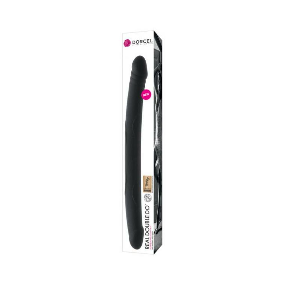3700436071083_1 Dorcel Real Double Do 16.5 Inches Dong Black - Image 1
