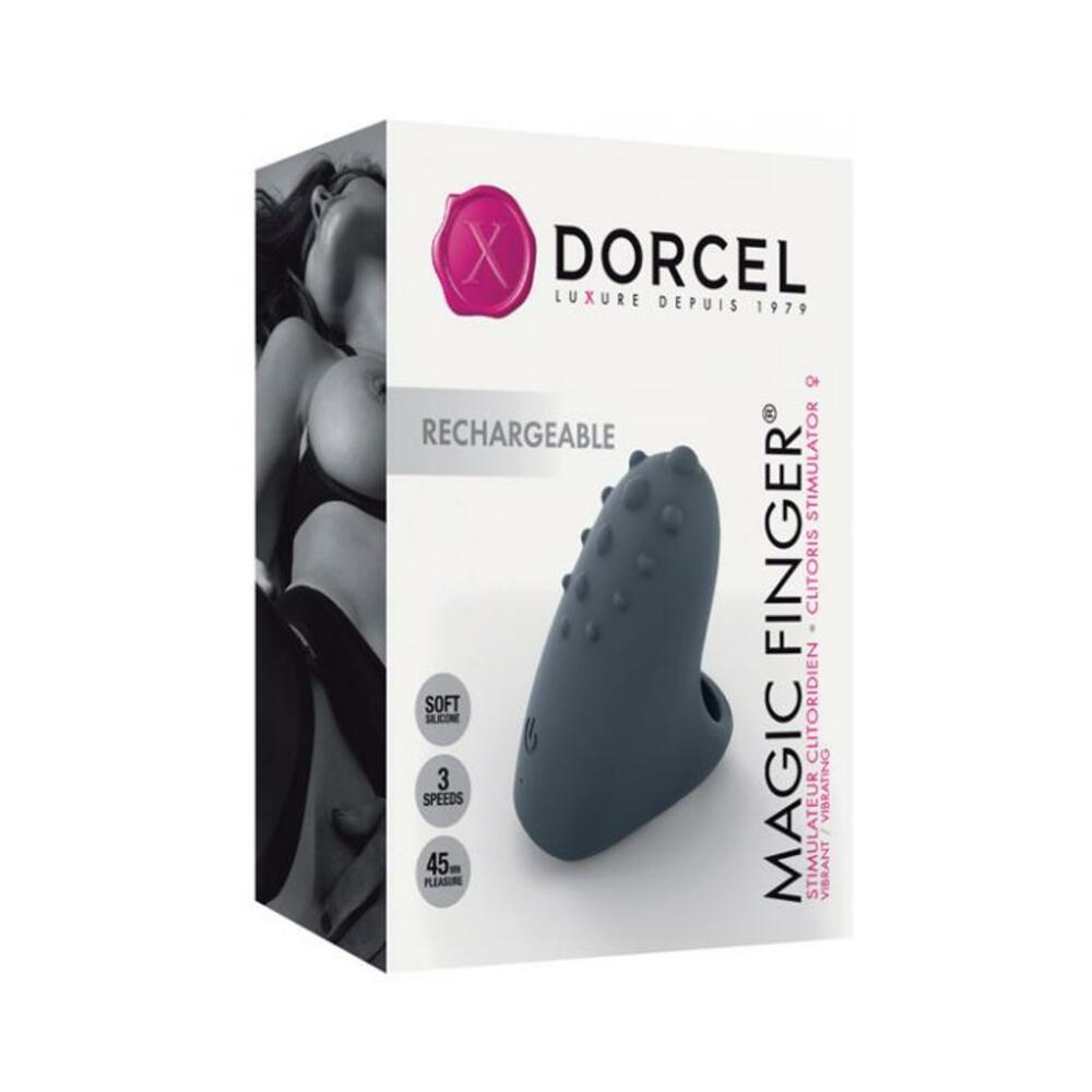 3700436071601_1 Dorcel Rechargeable Magic Finger - Black - Image 1