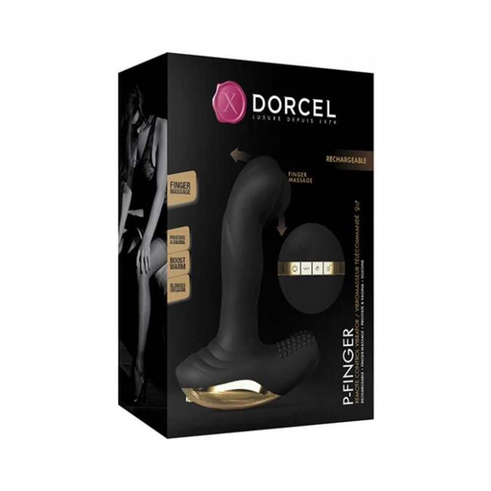 3700436072431_1 Dorcel P-finger Come Hither - Black/gold - Image 1