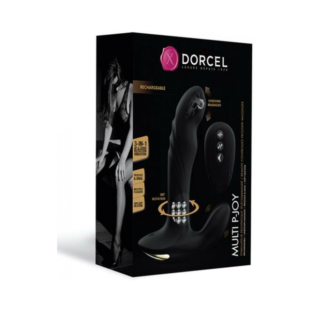 3700436072660_1 Dorcel P-joy Double Action Prostate Massager - Black - Image 1