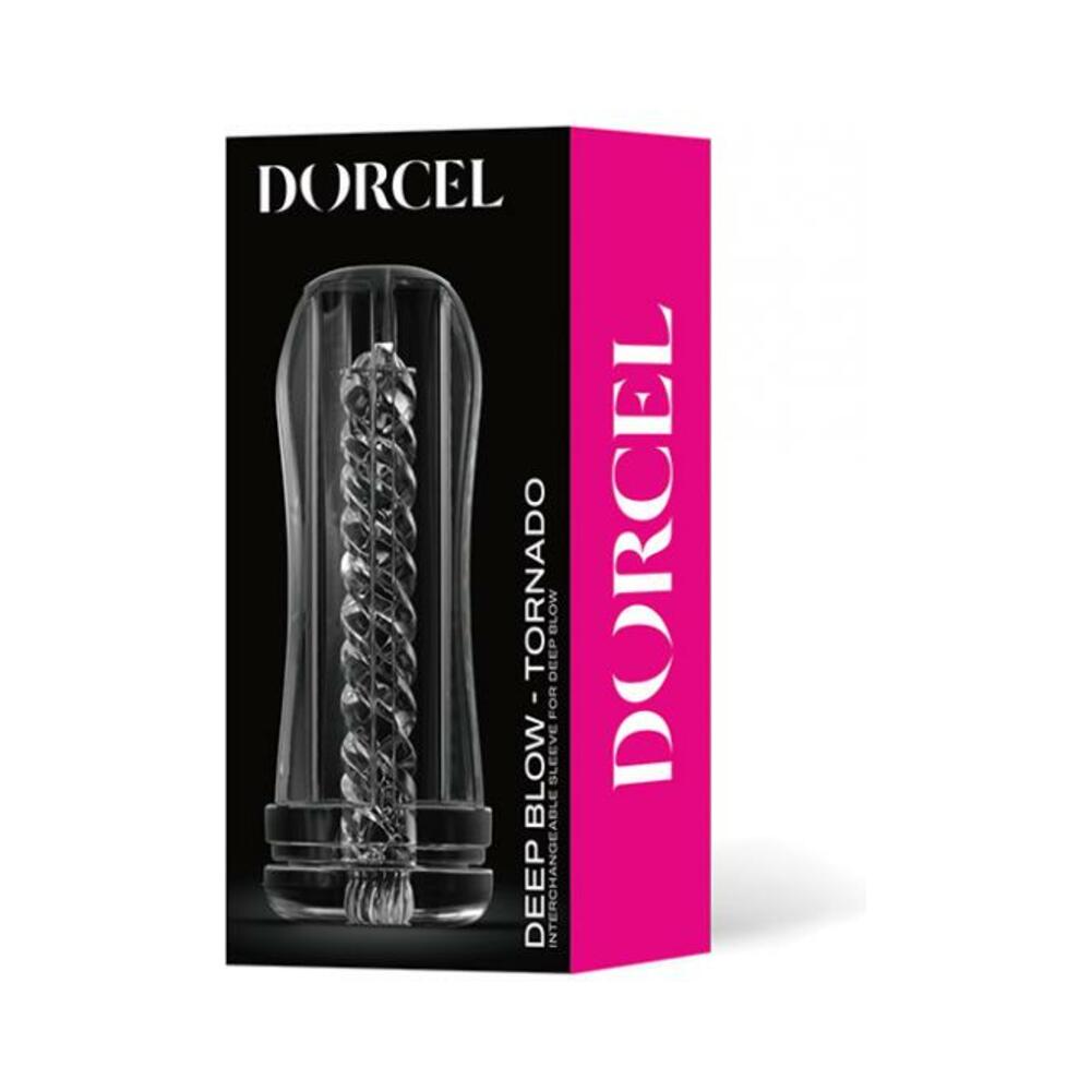 3700436072936_1 Dorcel Deep Blow Tornado Sleeve - Clear - Image 1