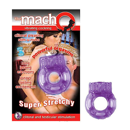 38546 The MachO Vibrating Cockring - Purple - Image 1