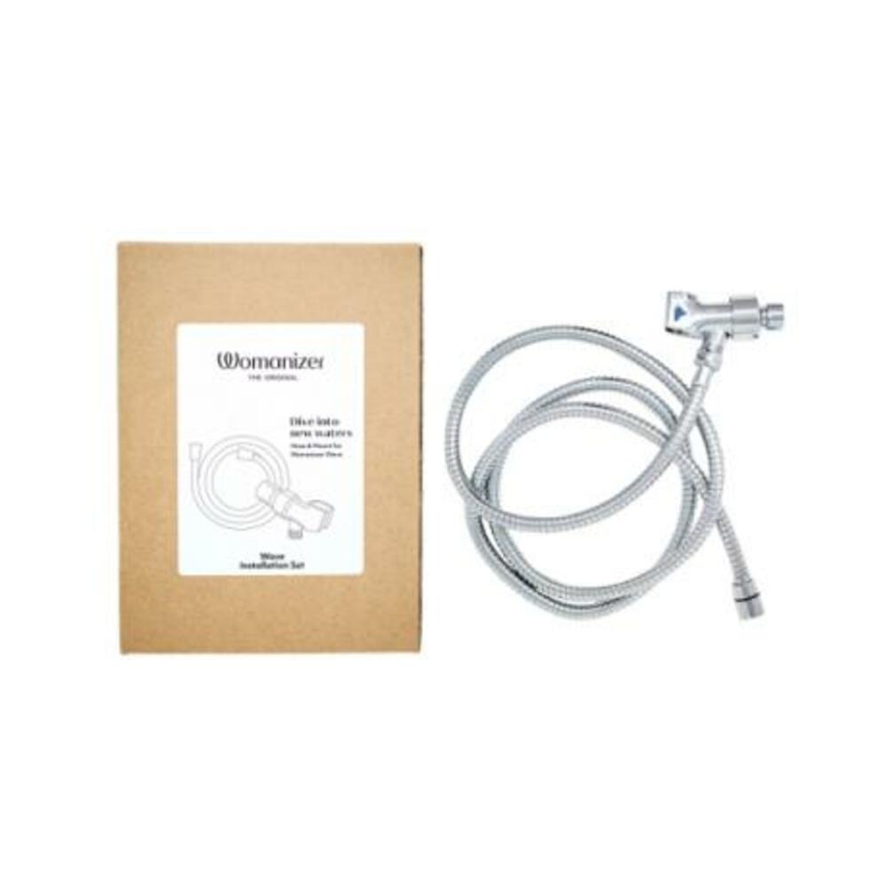 4251460623902_1 Womanizer Wave Shower Hose And Shower Arm Mount Set Chrome - Image 1