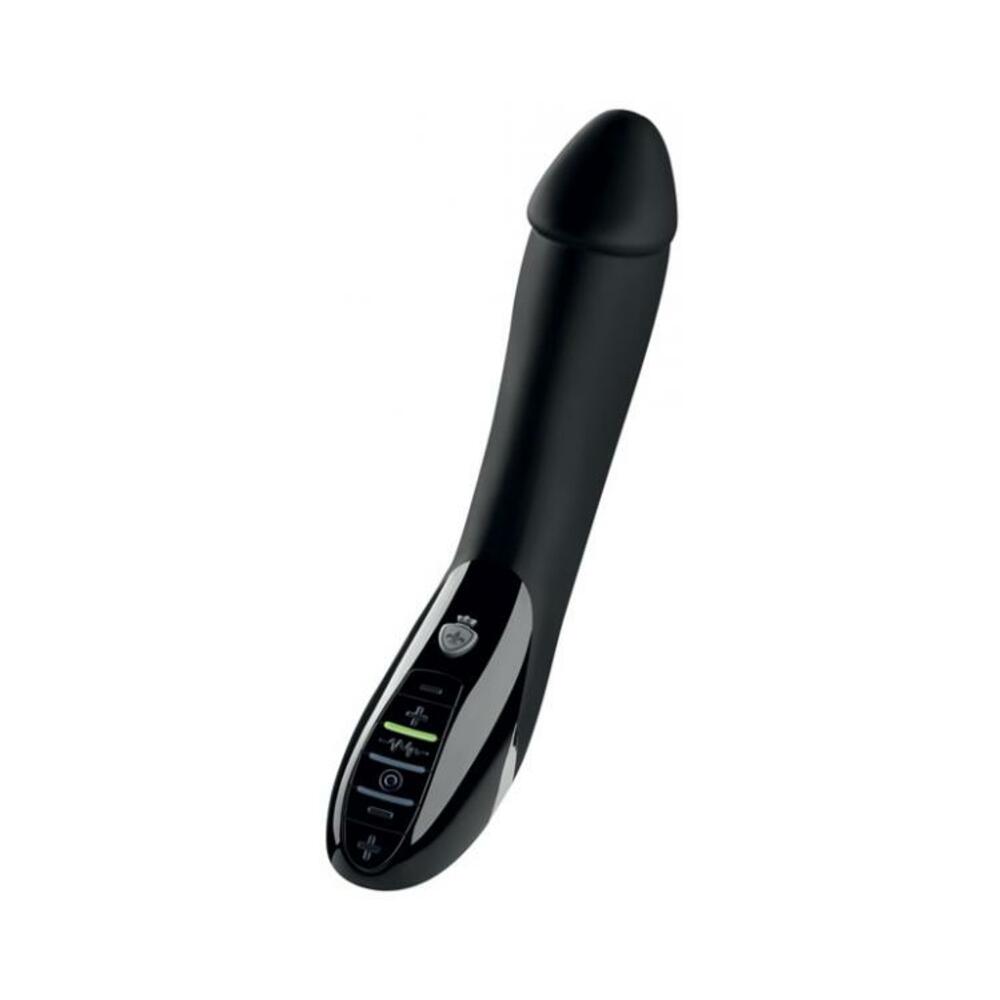 4260152468677_1 Mystim Tickling Truman Estim Vibrator Black - Image 1