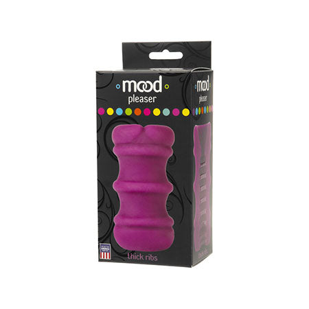 43609 Mood Ultraskyn Thick Ribbed Stroker - Purple - Image 1