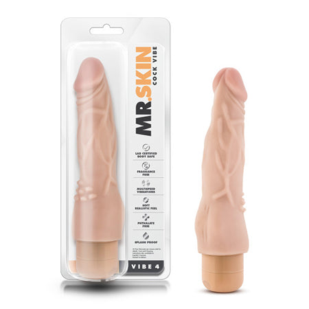45019 Dr Skin Cock Vibe 04 Beige - Image 1