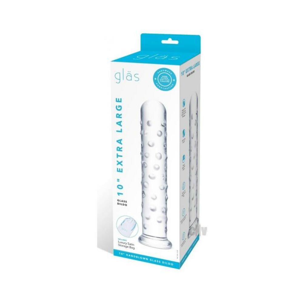 4890808250471_1 Glas Extra-large Glass Dildo 10 In. - Image 1