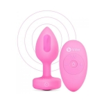 B Vibe Vibrating Heart Shaped Jewel Plug S/m Pink (net) - Image 2
