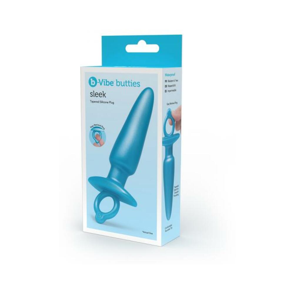 4890808289723_1 B-vibe Butties Sleek Tapered Silicone Plug - Image 1