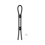 Forge Double Lasso Cock Ring Black