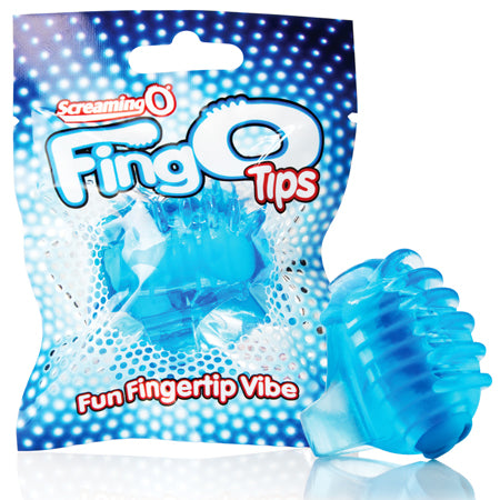 50971 Screaming O FingO Tips - Blue - Image 1