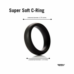 Tantus Super Soft C-ring - Black - Image 3