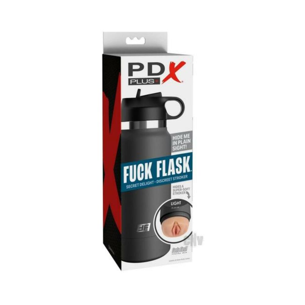 603912775297_1 Pdx Plus Fuck Flask Secret Delight Stroker - Light/grey - Image 1
