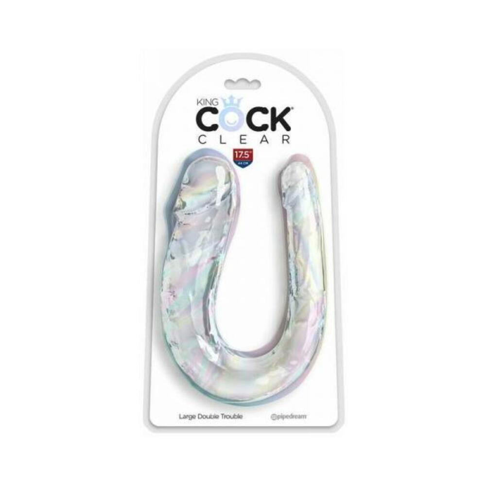 603912775457_1 King Cock Clear Large Double Trouble - Image 1