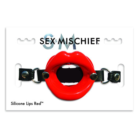64504 Sex & Mischief Silicone Lips - Red - Image 1