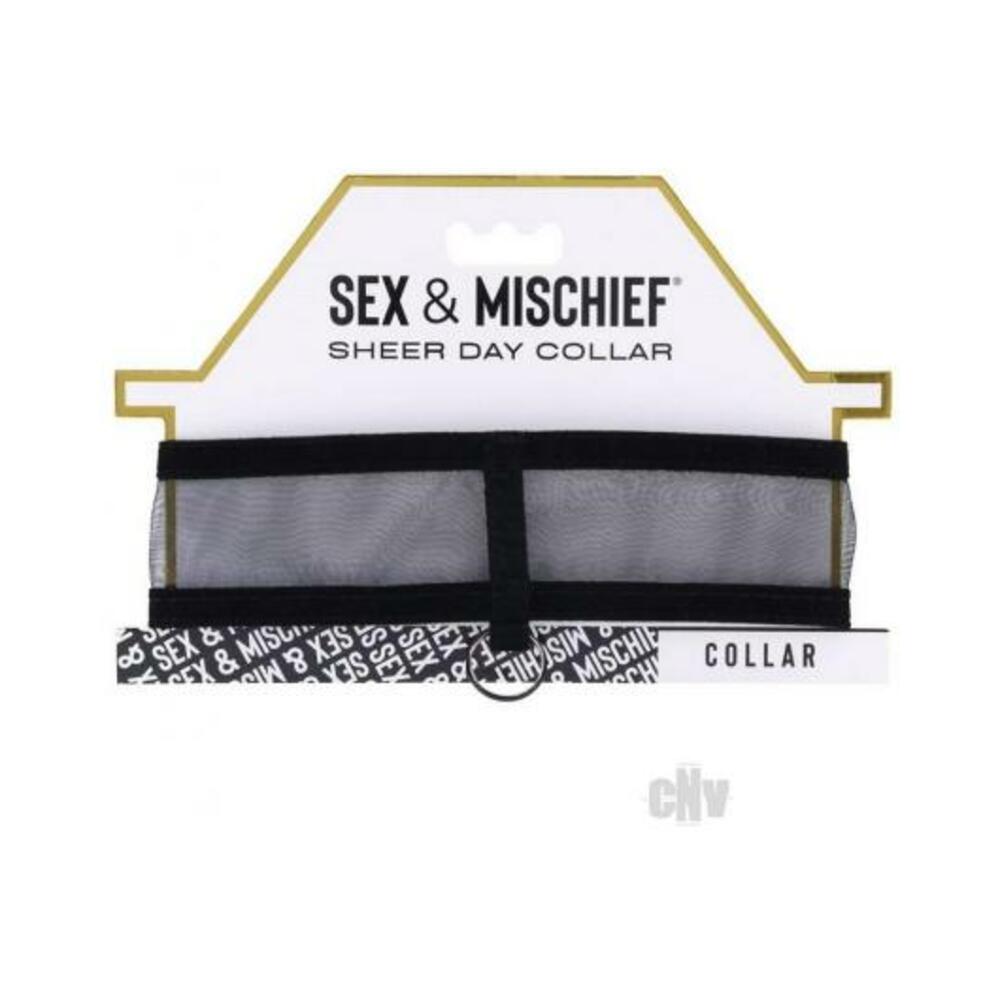 646709098513_1 Sportsheets Sex & Mischief Sheer Day Collar - Image 1