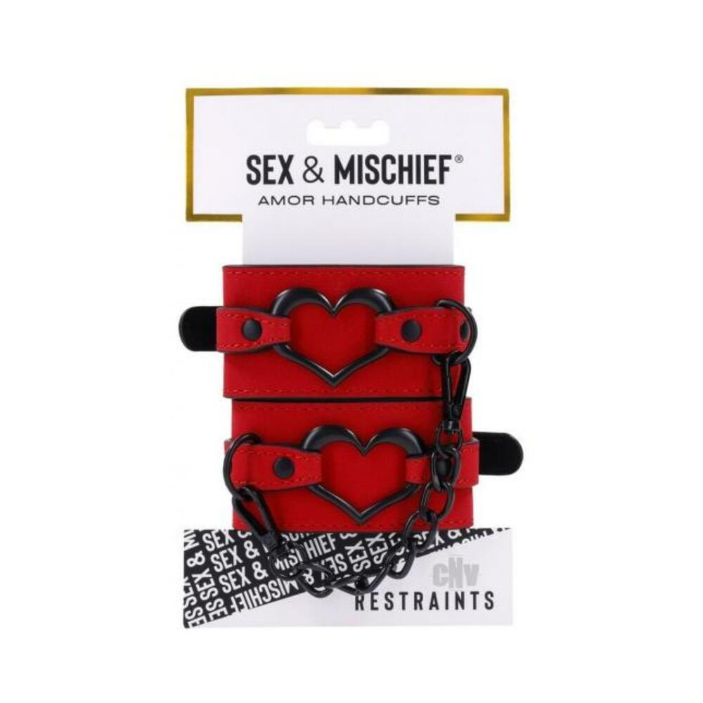 646709099534_1 Sportsheets Sex & Mischief Amor Handcuffs - Image 1