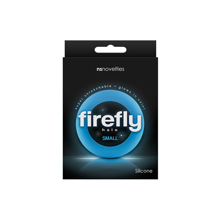 64869 Firefly Halo Small Cockring - Blue - Image 1
