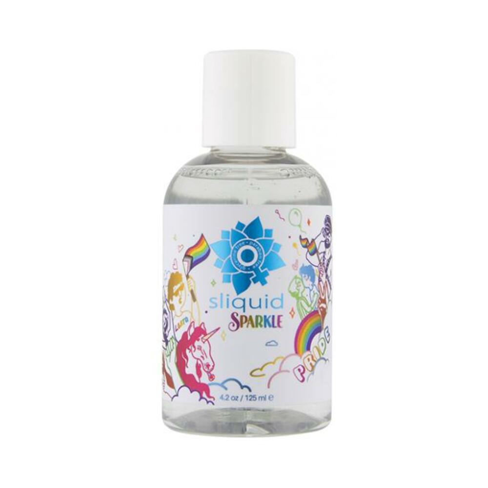 650245516332_1 Sliquid Naturals Sparkle Pride Water Based Lube - 4.2 Oz - Image 1