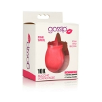 Gossip Tongue Tickler 10 Function Rechargeable Silicone Licking Rose Pink
