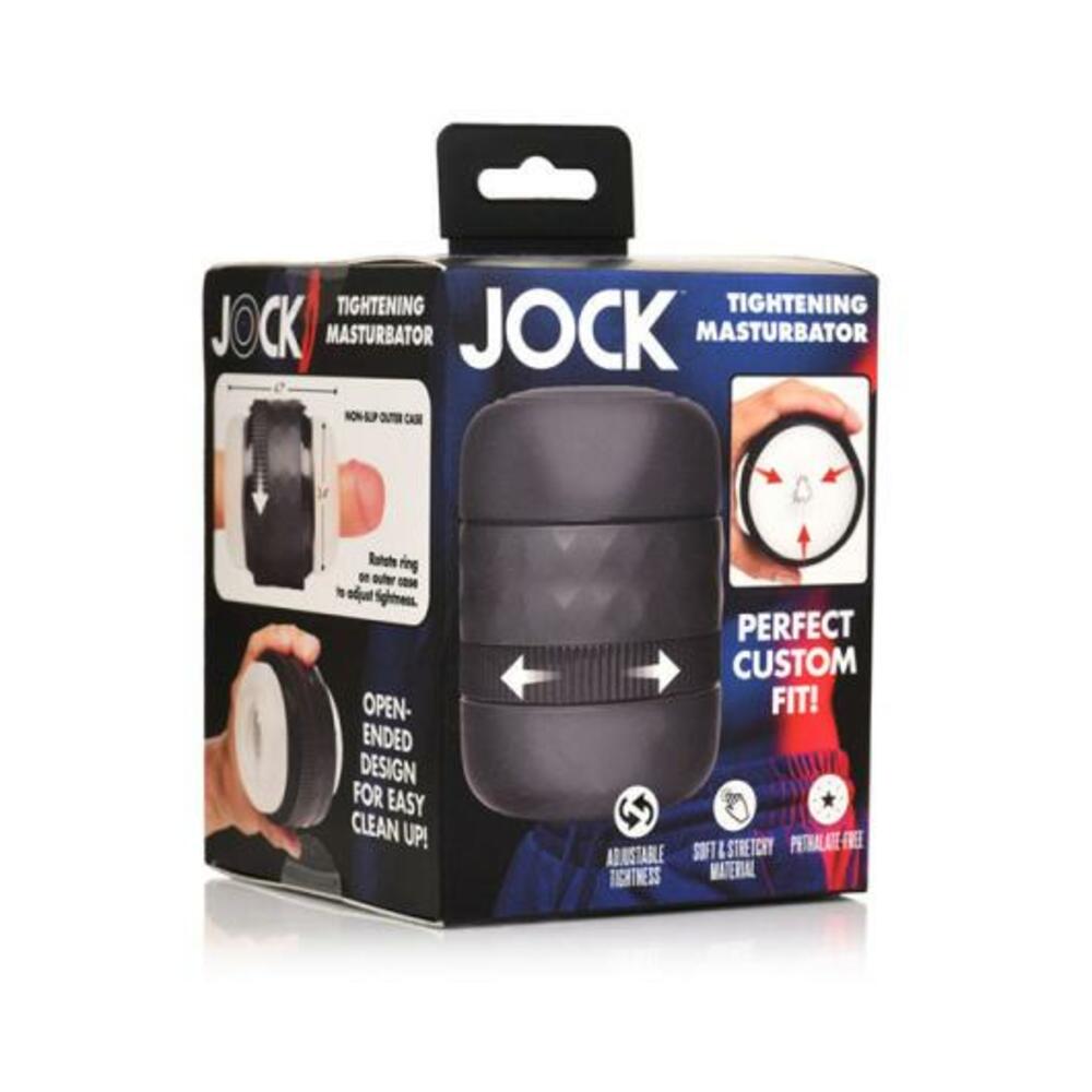 653078944198_1 Jock Squeezable Tunnel Double Masturbator Clear - Image 1