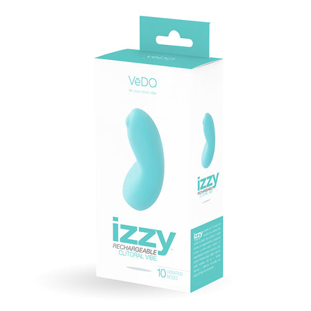 65377 VeDO Izzy Rechargeable Clitoral Vibe - Turquoise - Image 1