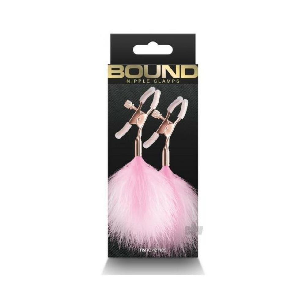 657447106842_1 Bound Nipple Clamps F1 Pink - Image 1