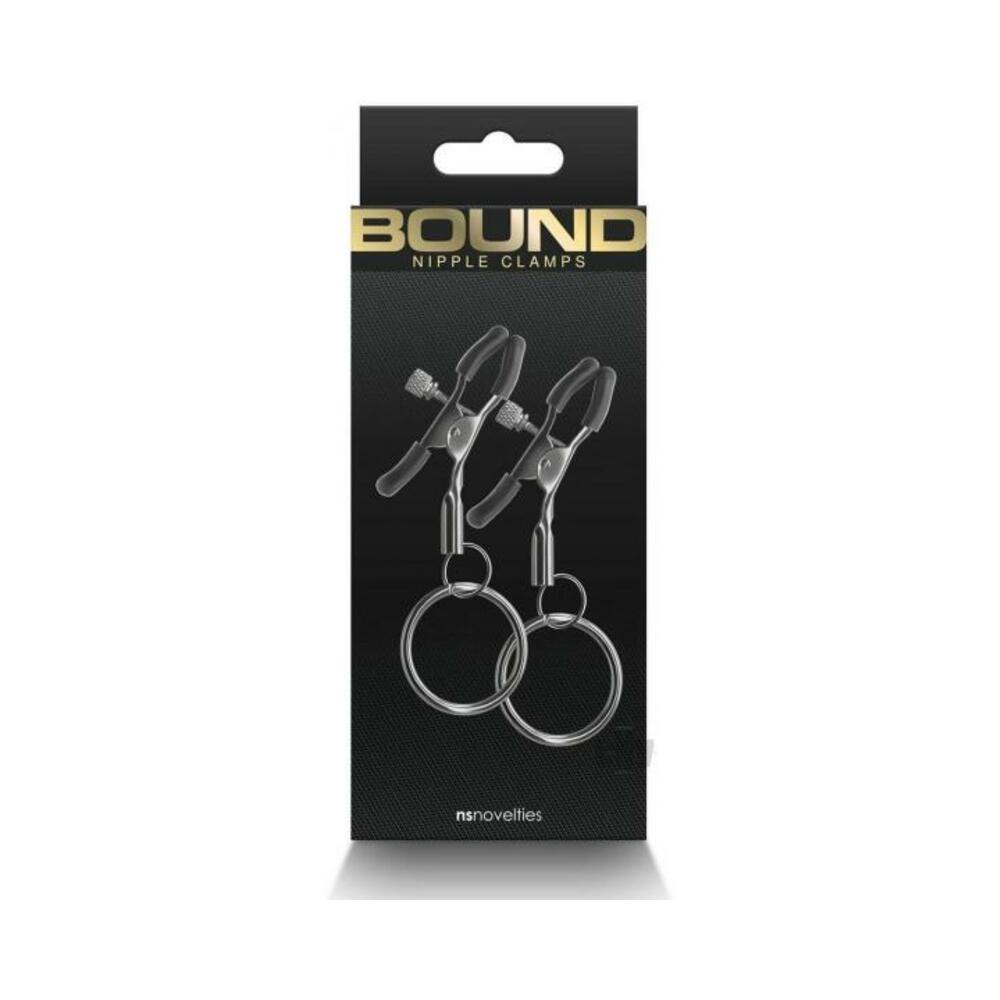 657447106965_1 Bound Nipple Clamps C2 Gunmetal - Image 1