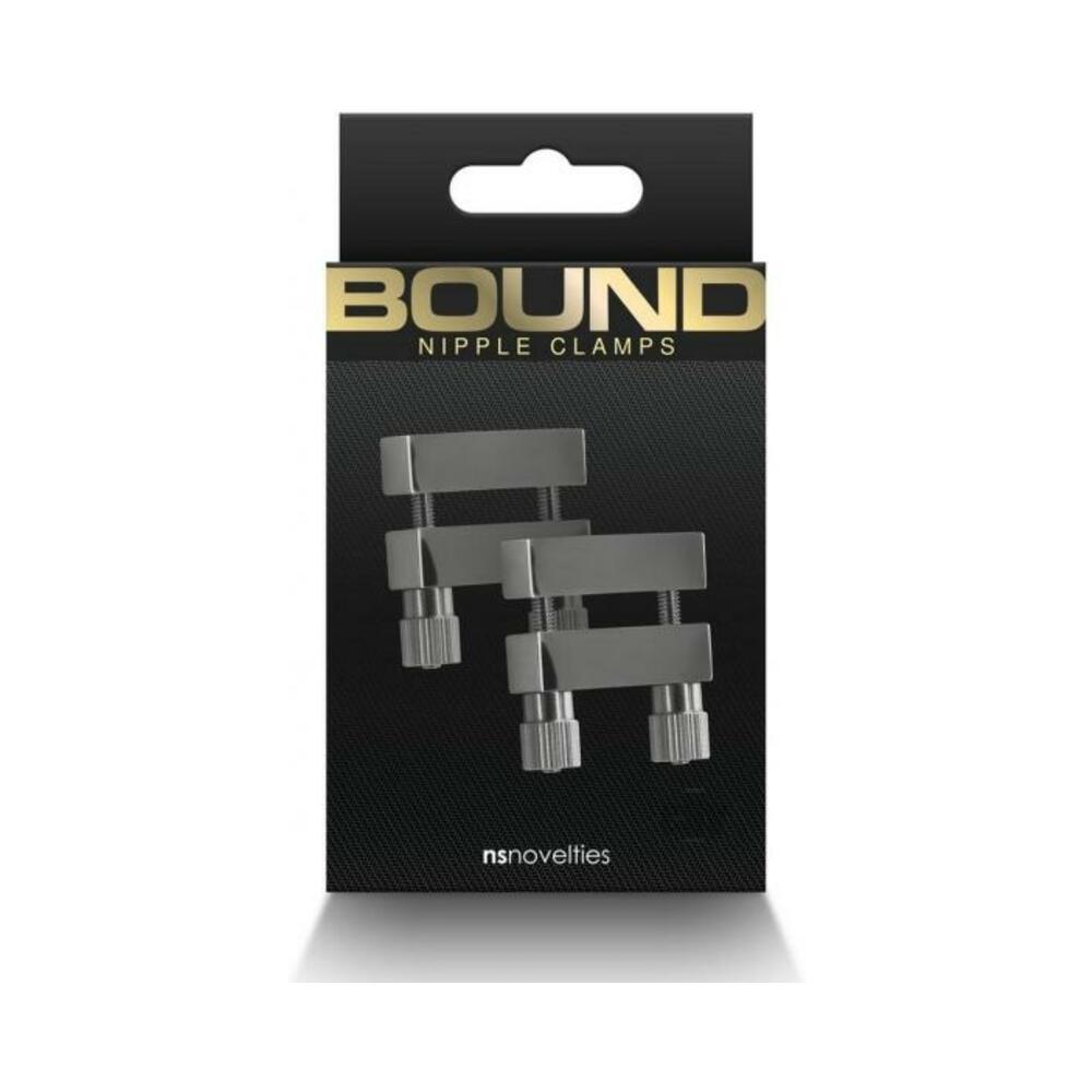 657447107009_1 Bound Nipple Clamps V1 Gunmetal - Image 1