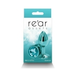 Rear Assets Metal Anal Plug Small Teal