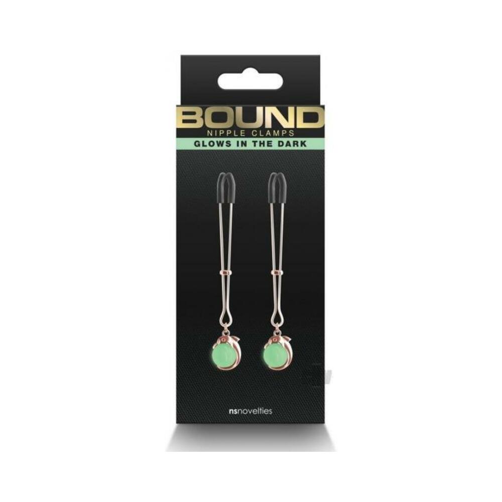 657447107191_1 Bound Nipple Clamps G1 Rose Gold - Image 1