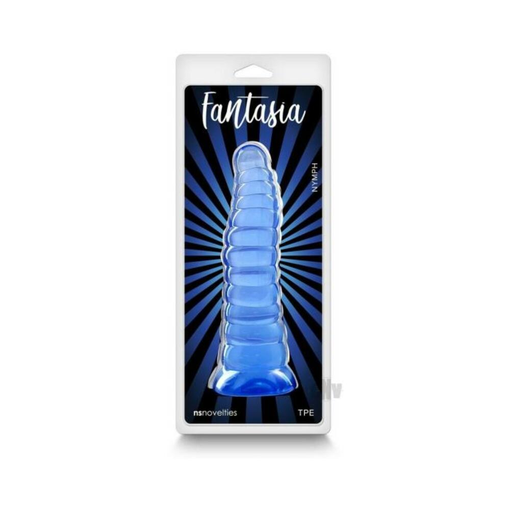 657447107542_1 Fantasia Nymph Jelly Dildo Blue - Image 1