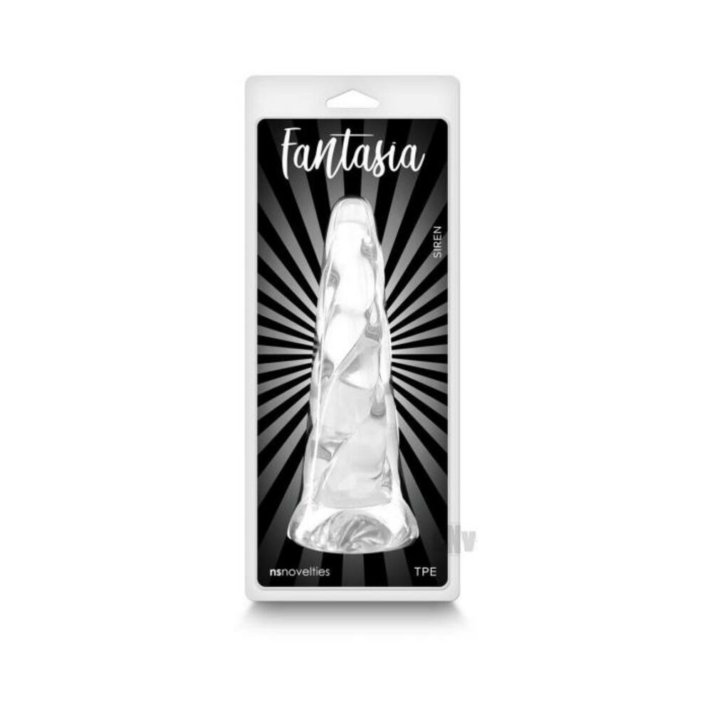 657447107559_1 Fantasia Siren Jelly Dildo Clear - Image 1