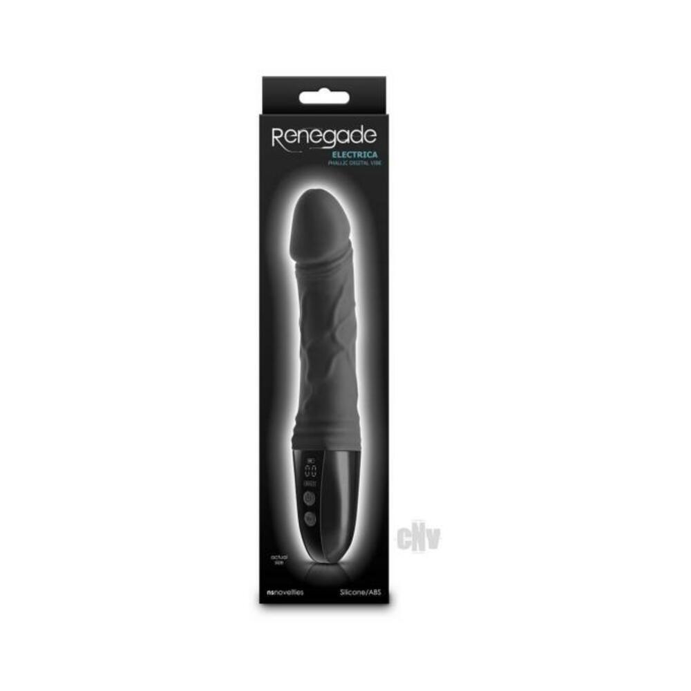 657447109591_1 Renegade Electrica Phallic Digital Vibe Black - Image 1
