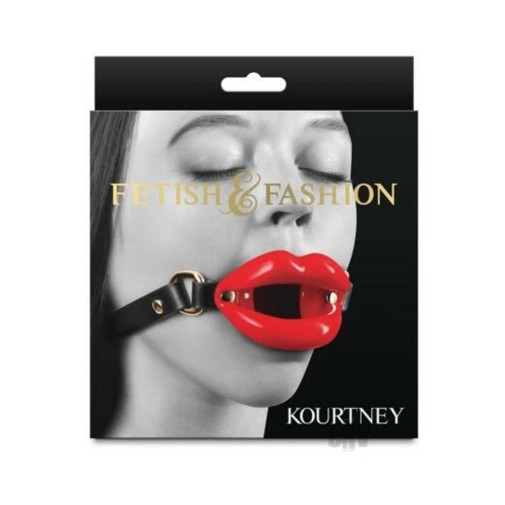 657447109614_1 Fetish & Fashion Kourtney Mouth Gag Red - Image 1