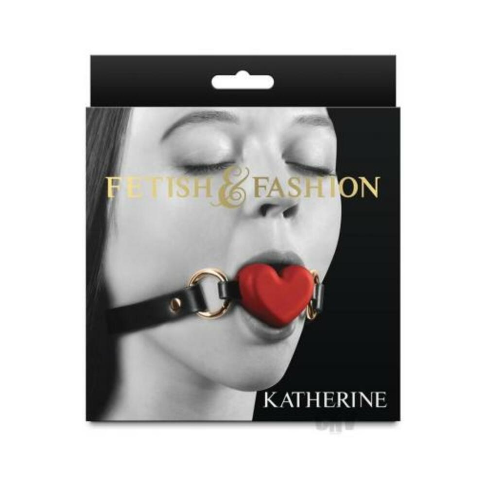 657447109737_1 Fetish & Fashion Katherine Heart Gag Red - Image 1