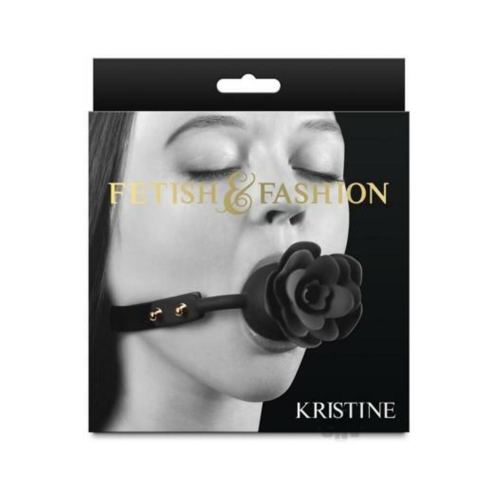 657447109799_1 Fetish & Fashion Kristine Rose Gag Black - Image 1