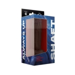 Shaft Model C Liquid Silicone Dong With Balls 7.5 In. Mahogany - Image 3