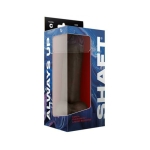 Shaft Model C Liquid Silicone Dong With Balls 9.5 In. Mahogany - Image 3