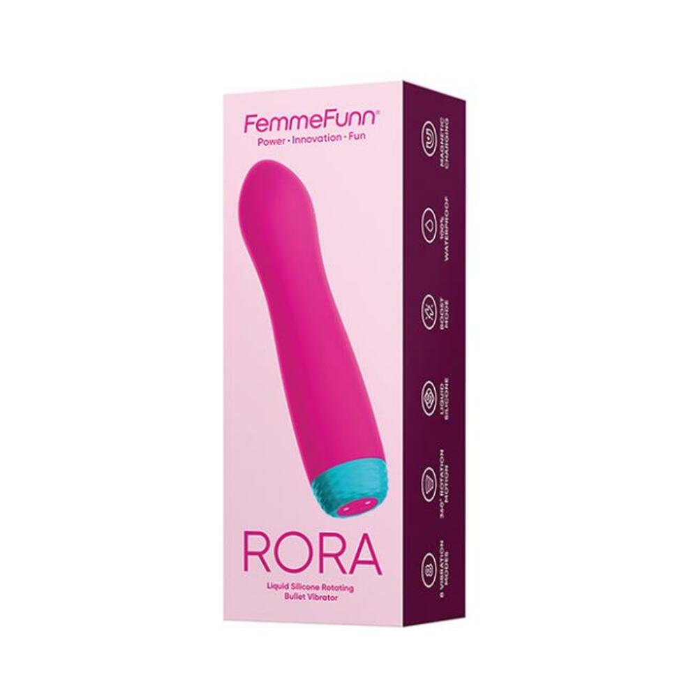 663546904098_1 Femme Funn Rora Rotating Bullet - Pink - Image 1