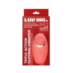 Luv Inc Tv11 Triple-action Clitoral Vibrator Coral