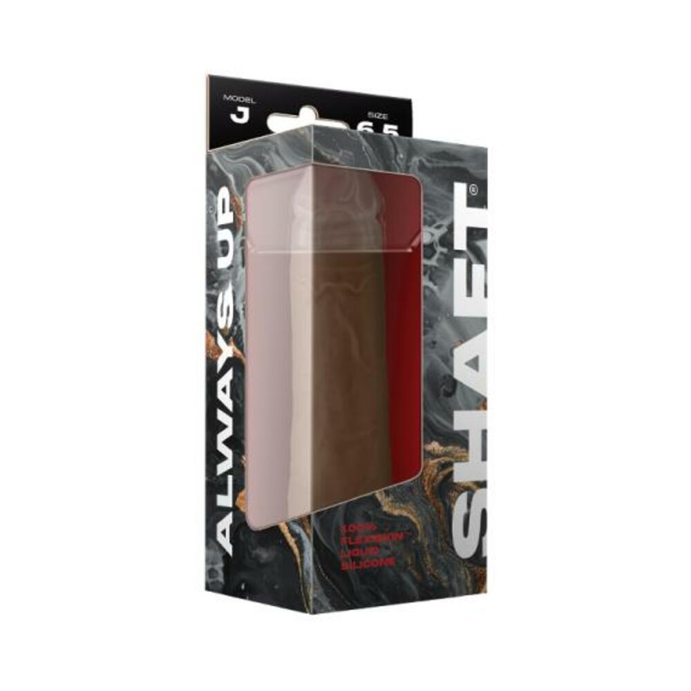 663546906054_1 Shaft Model J Liquid Silicone Dong 6.5 In. Oak - Image 1