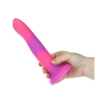 Rave Addiction 8in Glow In The Dark Dildo Pink/purple - Image 2