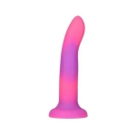 Rave Addiction 8in Glow In The Dark Dildo Pink/purple - Image 3