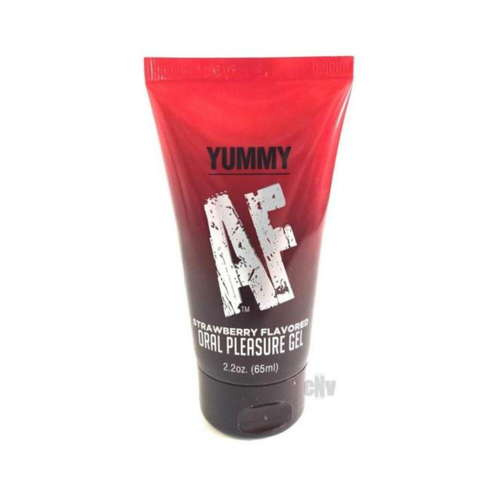 685634110471_1 Yummy Af Oral Pleasure Gel Strawberry - Image 1